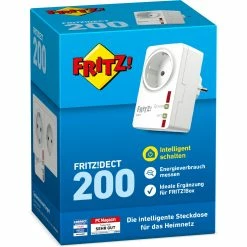 AVM FRITZ! Smart Home AVM FRITZ!DECT 200 SmartHome, Steckdose (weiß/rot) -Alternate Verkaufsladen AVM FRITZ DECT 200 SmartHome Steckdose@@ohsa29 3