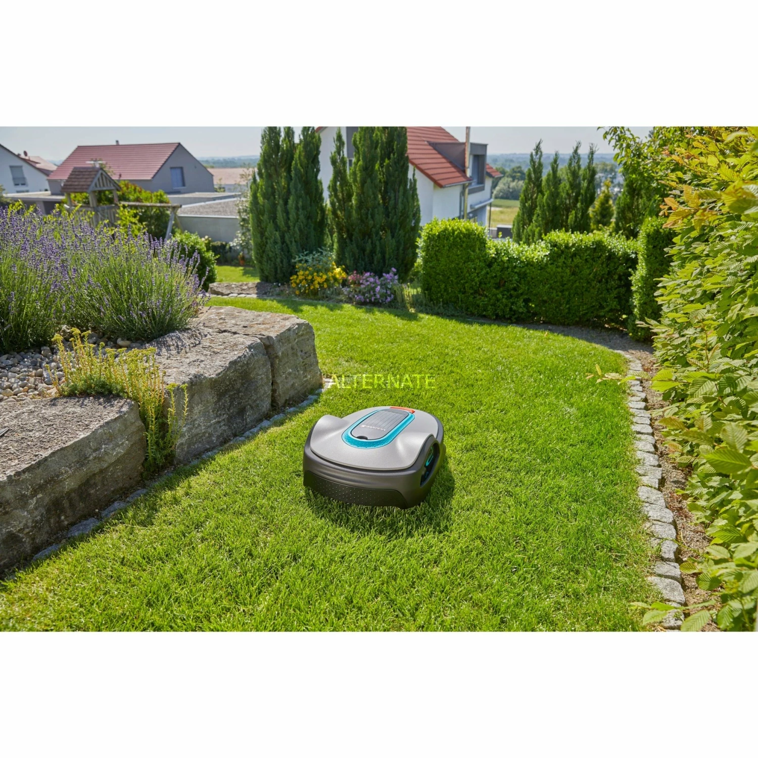 GARDENA Mähroboter SILENO life (grau/türkis, 750m², Li-Ionen Akku 2,1Ah) GARDENA Mähroboter SILENO Life (grau/türkis, 750m², Li-Ionen Akku 2,1Ah) -Alternate Verkaufsladen GARDENA M hroboter SILENO life@@9whaeu40 4