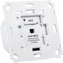 Homematic IP Smart Home Wandtaster Für Markenschalter 2fach (HmIP-BRC2) (weiß, 2-Kanal, Homematic IP)