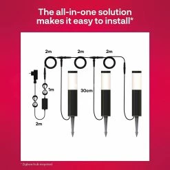 INNR Outdoor Smart Pedestal Light Colour, LED-Leuchte (Starterset, 3 Leuchten) -Alternate Verkaufsladen INNR Outdoor Smart Pedestal Light Colour LED Leuchte@@1848138 4