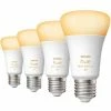 Leuchtmittel Philips Hue E27 Viererpack 4x570lm 60W, LED-Lampe (Viererpack, Ersetzt 60 Watt)