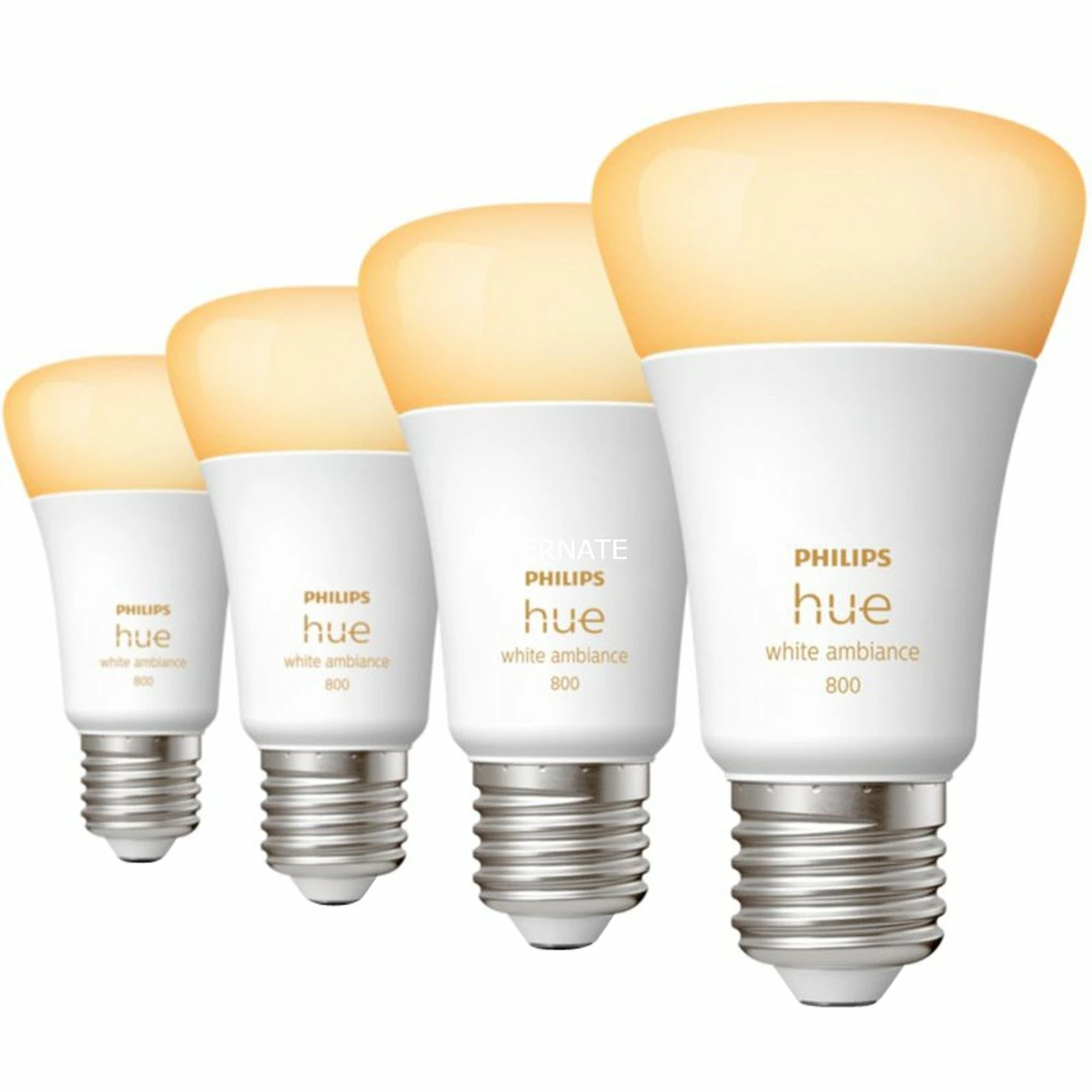 Philips Hue E27 Viererpack 4x570lm 60W, LED-Lampe (Viererpack, ersetzt 60 Watt) Leuchtmittel Philips Hue E27 Viererpack 4x570lm 60W, LED-Lampe (Viererpack, Ersetzt 60 Watt) -Alternate Verkaufsladen