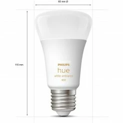 Leuchtmittel Philips Hue White Ambiance E27, LED-Lampe (Doppelpack, Ersetzt 60 Watt) -Alternate Verkaufsladen Philips Hue White Ambiance E27 LED Lampe@@1791961 2