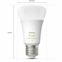 Leuchtmittel Philips Hue White Ambiance Starter-Kit E27, LED-Lampe (drei Lampen, Eine Hue-Bridge, Ein Dimmschalter, Ersetzt 60 Watt) 2 Leuchtmittel Philips Hue White Ambiance Starter-Kit E27, LED-Lampe (drei Lampen, Eine Hue-Bridge, Ein Dimmschalter, Ersetzt 60 Watt) -Alternate Verkaufsladen Philips Hue White Ambiance Starter Kit E27 LED Lampe@@1791965 2