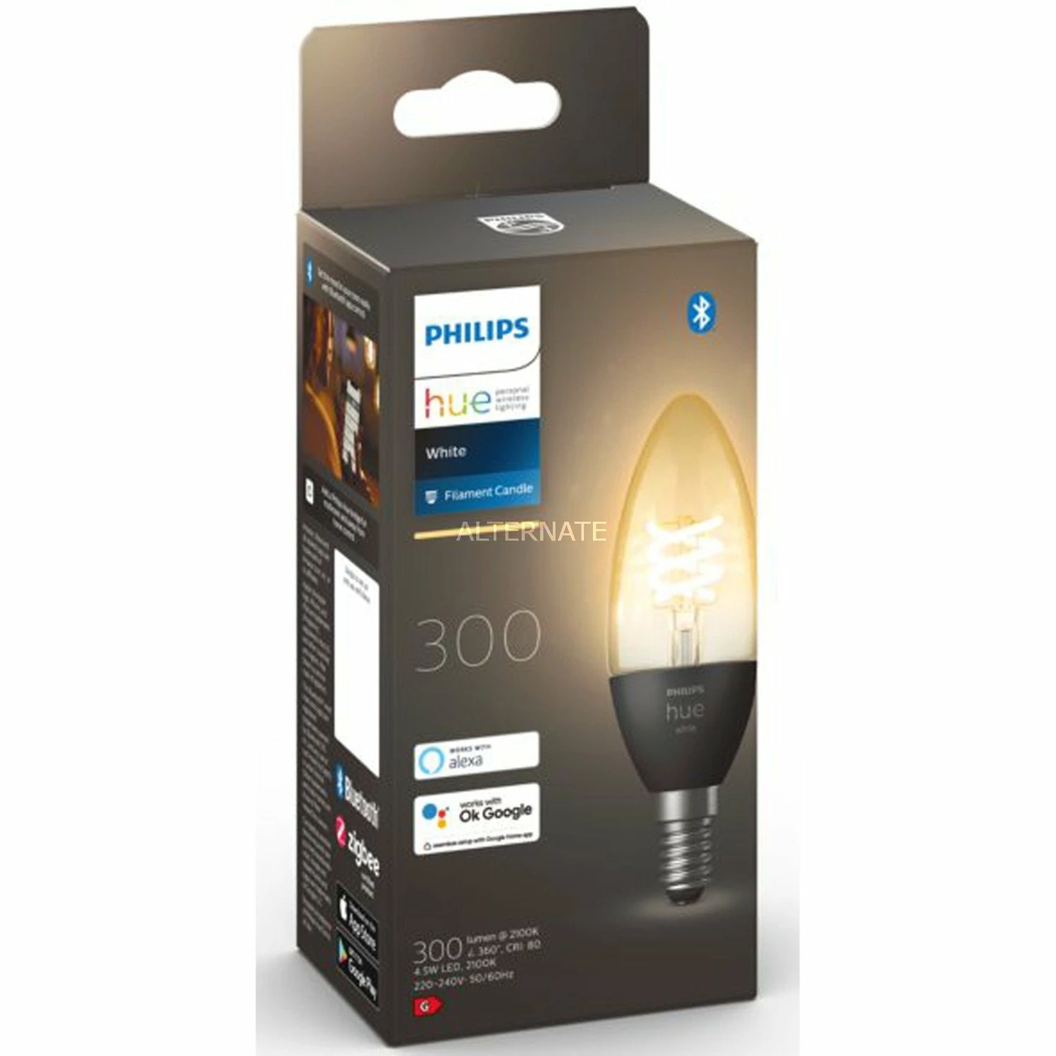 Philips Hue White E14, LED-Lampe (ersetzt 28 Watt, Filament) Leuchtmittel Philips Hue White E14, LED-Lampe (ersetzt 28 Watt, Filament) -Alternate Verkaufsladen Philips Hue White E14 LED Lampe@@1791997 3