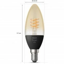 Leuchtmittel Philips Hue White E14, LED-Lampe (Doppelpack, Ersetzt 28 Watt, Filament) -Alternate Verkaufsladen Philips Hue White E14 LED Lampe@@1791998 2