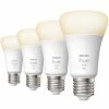 Leuchtmittel Philips Hue White E27, LED-Lampe (Viererpack, Ersetzt 60 Watt)