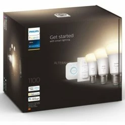 Leuchtmittel Philips Hue White Starter-Kit E27, LED-Lampe (drei Lampen, Eine Hue-Bridge, Ein Dimmschalter, Ersetzt 75 Watt) 3 Leuchtmittel Philips Hue White Starter-Kit E27, LED-Lampe (drei Lampen, Eine Hue-Bridge, Ein Dimmschalter, Ersetzt 75 Watt) -Alternate Verkaufsladen Philips Hue White Starter Kit E27 LED Lampe@@1791952 3