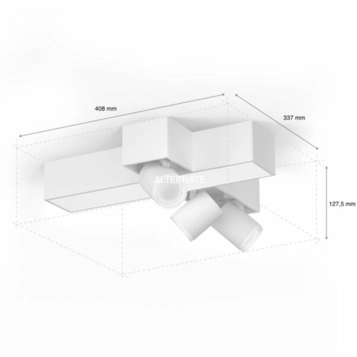 Philips Hue White & Color Ambiance Centris 3er-Deckenspot mit CrossDesign, LED-Leuchte (weiß) Leuchten Philips Hue White & Color Ambiance Centris 3er-Deckenspot Mit CrossDesign, LED-Leuchte (weiß) -Alternate Verkaufsladen Philips Hue White Color Ambiance Centris 3er Deckenspot mit CrossDesign LED Leuchte@@1848089 2