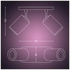 Leuchten Philips Hue White & Color Ambiance Fugato 2er-Spot, LED-Leuchte (weiß) -Alternate Verkaufsladen Philips Hue White Color Ambiance Fugato 2er Spot LED Leuchte@@1791382 4