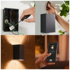 Leuchten Philips Hue White & Color Ambiance Resonate Wandleuchte, LED-Leuchte (schwarz) 3 Leuchten Philips Hue White & Color Ambiance Resonate Wandleuchte, LED-Leuchte (schwarz) -Alternate Verkaufsladen Philips Hue White Color Ambiance Resonate Wandleuchte LED Leuchte@@1848082 4