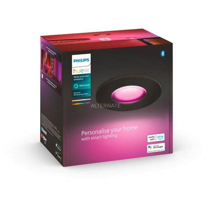 Leuchten Philips Hue White & Color Ambiance Xamento Einbauspot, LED-Leuchte (schwarz, 1 Stück) -Alternate Verkaufsladen Philips Hue White Color Ambiance Xamento Einbauspot LED Leuchte@@1855375 4